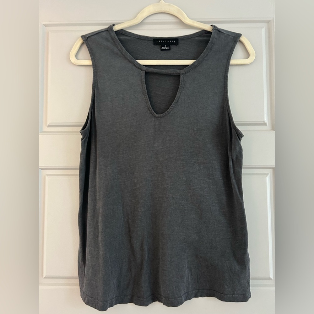Sanctuary Charcoal Muscle Tee